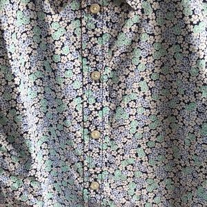 Talbots Perfect Shirt, blue floral, PM